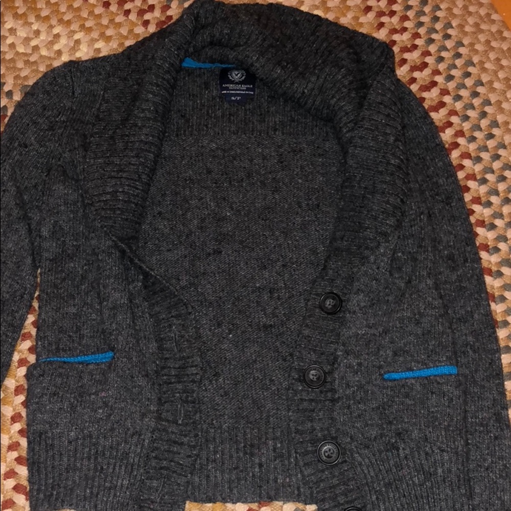 American eagle knitted grey sweater